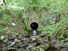 
Culvert above the tramroad. It's very likely to be the same as the original one under the tramroad itself, ST 1782 9707, August 2012